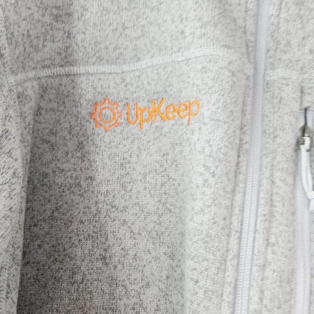 The North Face Men's Gray Heather Mock Neck Fleece Winter‎ Jacket Size XL